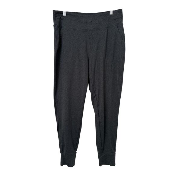 Lole High Rise Activewear Pants Joggers NO Drawstring Grey Pockets Comfy Cozy-M - Picture 1 of 5